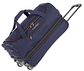 travelite trolley da viaggio con ruote misura media, espandibile, BASICS, trolley morbido per bagagli, borsone con ruote, 55 cm, 51-64 litri