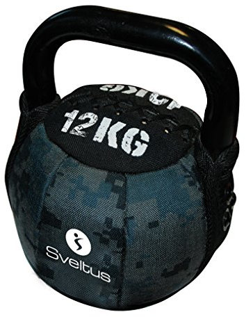 sveltus 1105 Soft Kettlebell 12 Kg schwarz Krafttraining Muskeltraining Gewichte