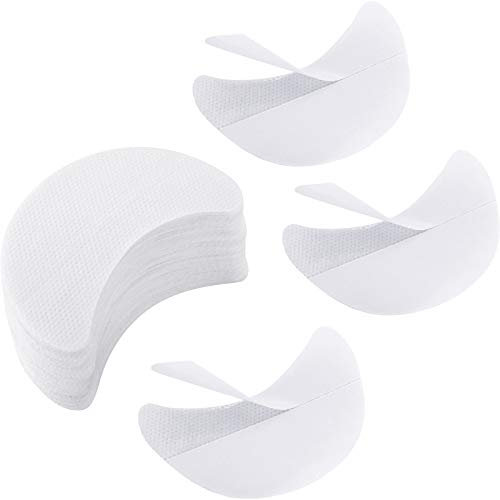 100 Pieces Eyeshadow Shield Eyeshadow Gel Pad Patches Eyelash Tint Stencils for Prevent Eyelash Extensions, Tinting and Lip Makeup Residue