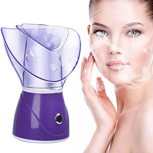 Hoapin Vapore viso, Vaporizzatore, Sauna Spa Facial, Vapozone, Vaporizzatore viso per la Cura Cosmetica del Viso, Apre i Pori e Idrata, Vapore Beneficente (Viola)