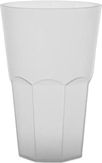 LPF LE PETIT FOURNISSEUR - 100 Gobelets Granity Réutilisables 33/40cl - Plastique Polypropylène Rigide - Couleur Givrée..