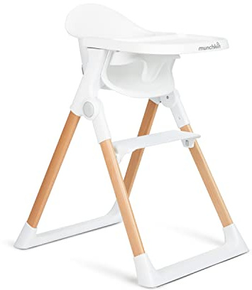 Munchkin 360° Float Foldable High Chair for Toddlers | Compact Baby Feeding Chair for Small Spaces | Travel Friendly High Chair 6m+