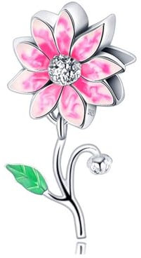 Streetculture Vergissmeinnicht Lilie Veilchen Orchidee Liebe Beziehung Blume - Charm 925 Silber Bettelarmband Anhänger Zubehör Sammelband Sterlingsilber