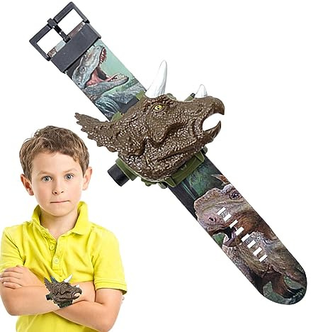 Wpsagek Jouets de projecteur de Lampe de Poche de Montre de Dinosaure | 24 Modèles Dinosaure Projecteur Montres Jouet - Cadeau de Jouets éducatifs de Torche de modèle Animal pour l'anniversaire de
