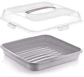 Michelino Contenitore per torte di alta qualità, rettangolare, 36 cm, lavabile in lavastoviglie, 82304
