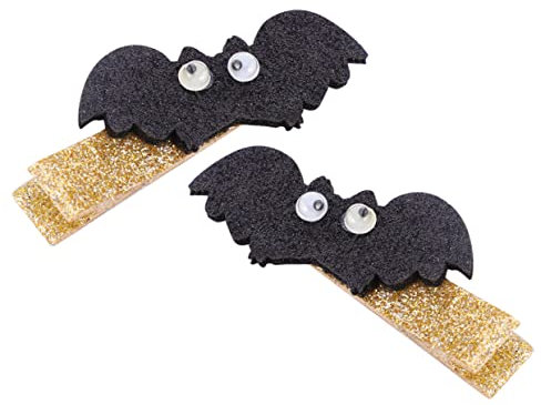 Mikinona 1ensemble Set Pinces à Cheveux Thème Halloween Avec Paillettes Et Sequins Diadème Forme De Chauve-