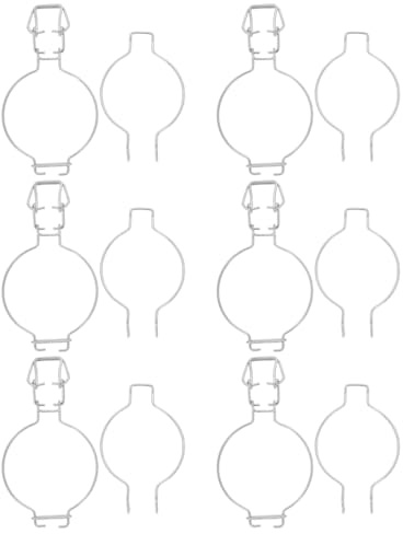 PRETYZOOM Chiusure Metalliche per Barattoli di Vetro Morsetto in Filo di Inossidabile per Barattoli con Coperchio Ermetico 6 Clip per di Conserve a Bocca Larga per Conservazione in Cucina