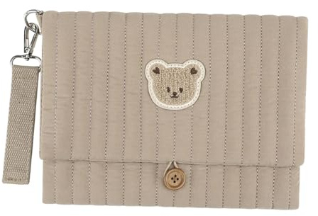 Harilla Sac à Langer en Tissu pour bébé, Pochette pour Poussette, Sac Humide Pliable, Pochette multifonctionnelle pour Couches, Organisateur pour bébé, pour, Brun
