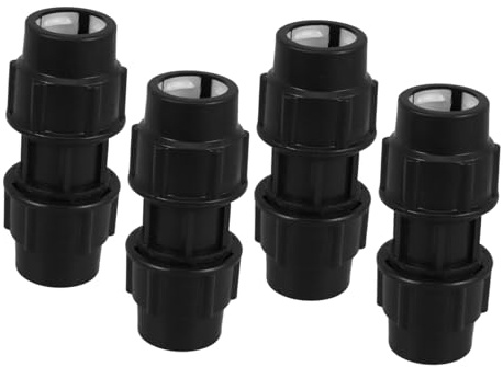 TOYZFRIENDY 4 pièces Raccords pour Tuyaux Irrigation Goutte à Goutte Connecteurs Plastique Résistants à Haute Pression pour Système Arrosage Accessoires Compacts pour Tuyaux Poreux et