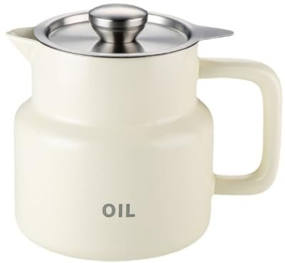 Lawnoval Recipiente de almacenamiento de aceite de acero inoxidable de 15 L con colador de malla fina, olla de filtro de grasa con bandeja antideslizante y diseño a prueba de fugas, reutilizable de