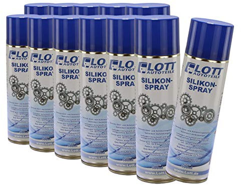 12X Lott Silikonspray 500ml / Silikon Spray Schmierstoff Schmiermittel Siliconespray