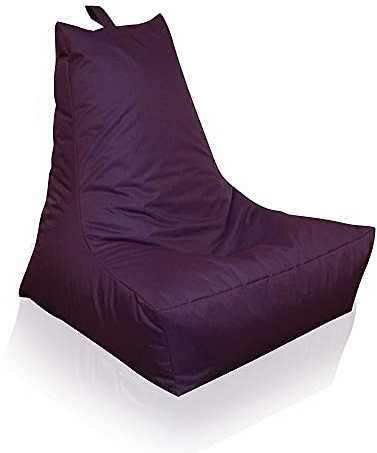 Mesana XXL Lounge-Sessel, 100x90x80 cm, Sitzsack Outdoor & Indoor, wasserabweisend, lila