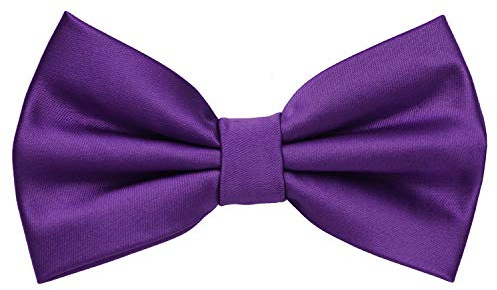 MASADA Herren Fliege Seidenlook, stufenlos verstellbar, handgefertigt, Hakenverschluss - 12 x 6 cm 100% Polyester