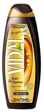 Vidal Olio di Argan Bagnodoccia - Gel de ducha de aceite de argán orgánico, 500 ml, nutre y regenera