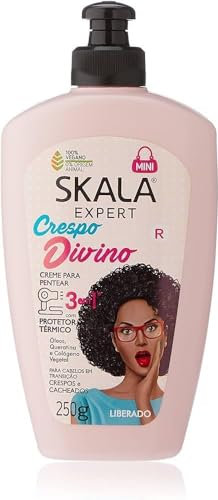 -SKALA EXPERT- Maschera/Crema Condizionatore/Crema acconciatura Crespo Divino 3 in 1-250 ml- 100% vegano - Per l'effetto crespo, portare volume e lucentezza ai capelli -