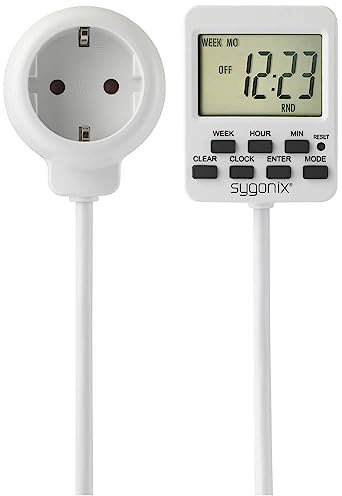 Sygonix SY-5178380 Zeitschaltuhr digital Wochenprogramm 3500 W Countdown-Funktion, Dauerbetrieb, Programmierfunktion, Z