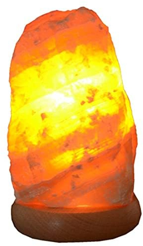 Calcit Lampe | Orangencalcit Stein Beleuchtung | Edelstein Calcit orange beleuchtet