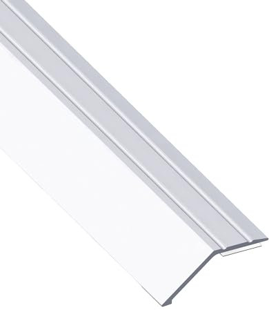 Gedotec Profilo di transizione per compensazione dell'altezza, argento, 1000 mm, in alluminio, lunghezza 1 m, accorciabile, larghezza 41 mm, prodotto in Germania, listello di finitura in alluminio