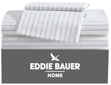 Eddie Bauer - Twin Size Sheet Set with Fitted Sheet & Pillowcase