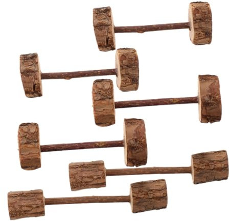 Beavorty 6stücke Natürliche Hantel Katzen Spielzeug Sticks Kauen Stangen Zahnpflege Spielzeug Für Kätzchen