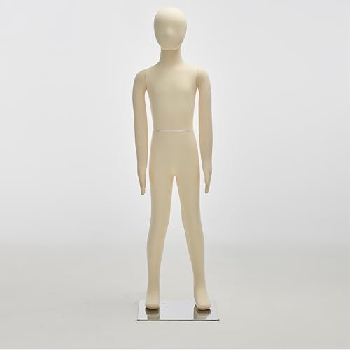 Schneiderpuppe Kinderschaufensterpuppe Ganzkörper Kinderkleid Form Verstellbar Gesichtslos, Modell des Menschlichen Körpers für die Präsentation von Kinderkleidern, Puppenständer für Geschäfte ( Color