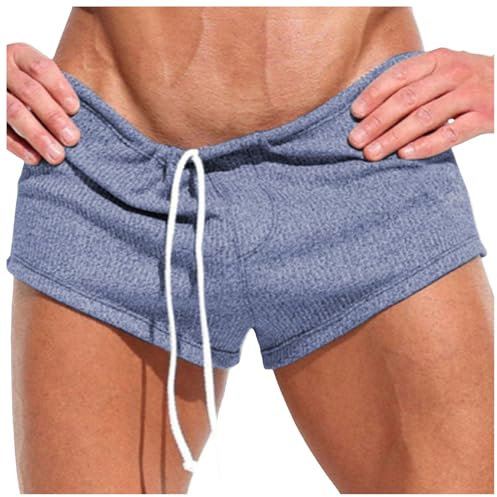 WAZHAKU SportunterwäSche Herren Netz Kurze Hosen Sexy Transparent Shorts Herren Sexy Boxershorts Freizeit Boxer Shorts Boxer Badepants Wassersport Kurze Hose Schnelltrocknende Strandshorts