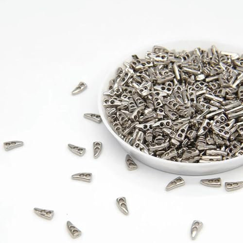 XJHWD Winzige Knebelknöpfe aus Metall 7 mm Mikro-Puppenkleidungsknöpfe Bastelbedarf für Mini-Puppen 100 Stück