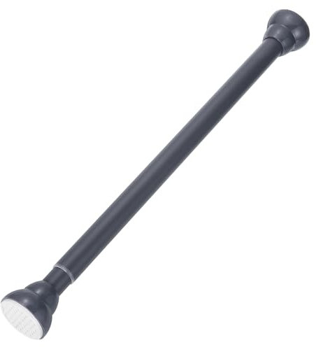 sourcing map Window Curtain Rod, Tension Spring Closet Rod Shower Rod No-Drill Adjustable 18.5 to 29.52 Inch 99 lb Grey for Window Wardrobe(0.47-0.75m)