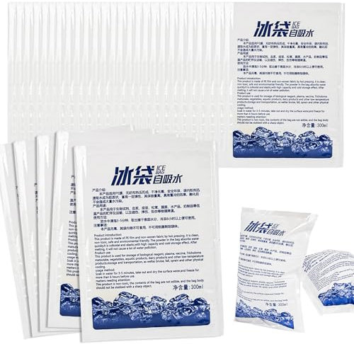 RAINFLOW 35 Pcs Dry Ice Packs for Shipping - Reusable Cold Ice Packs for Shipping Frozen Food Coolers Lunch Boxes