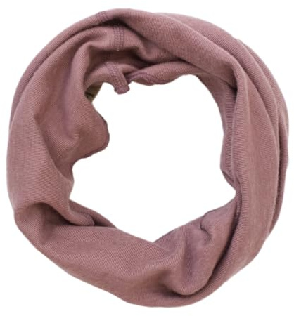 Lilano Natur Bio Wolle-Seide Schlauchschal, 70% Wolle 30% Seide, Unisex Loop-Schal für Sport und Freizeit