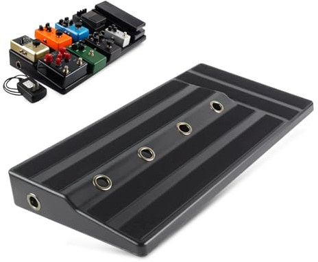 Toddmomy Leichtes Gitarreneffektpedal Board aus Pe mit Klarer Anordnung und Schwarzer Oberfläche für Live Auftritte und Proben von Musikern