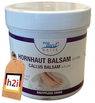 h2i Hornhaut Balsam | 1 x 250 ml | Anti Hornhaut & sanfte Fußpflege | reduziert Hornhaut und Schwielen sanft & effektiv |