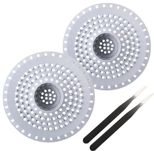 HVIHWI 2 Piezas Atrapa Pelos Ducha, Filtro Desague Ducha, Atrapapelos Ducha Plegable y Reutilizable, Colador de Drenaje de Silicona para Baño, Bañera, Cocina