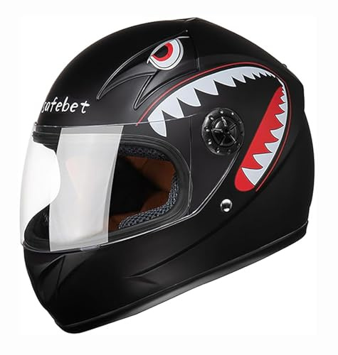 Cascos Integrales Para Moto, Scooter, BMX Y Vehículos De Cuatro Ruedas Para Niños Y Niñas De 4 A 12 Años. Homologación ECE. 6,50-58cm
