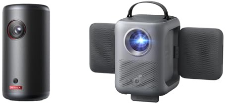 NEBULA Dual Projector Bundle: Capsule 3 Mini Projector with Google TV, 1080p, 200 ANSI Lumens + Nebula P1i Smart Projector, WiFi and Bluetooth, 1080p, 380 ANSI Lumens, Portable