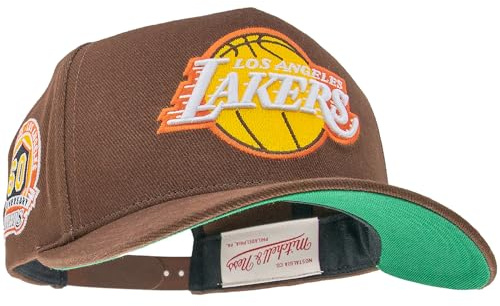 Mitchell & Ness NBA Brown Green Basecap | Pro Crown Fit | mit verstellbarem Snapback Verschluß