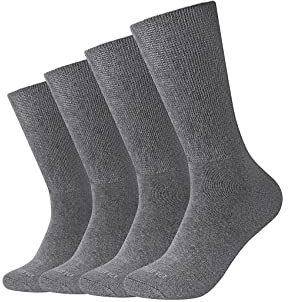 Camano Unisex diabetikerstrumpor 4-pack, antracit, 35-38 EU