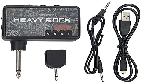 Amplificatore per Cuffie per Chitarra, Mini Amplificatore per Cuffie per Chitarra con Effetto Wah Ricaricabile, Guitar Bass portatile Amplifier per Chitarra Bass