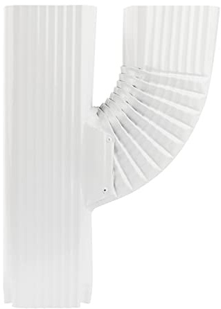 GEAIN Downspout Gutter Upright Y Connector 3x4 White，Connection Rain Gutter Downspout