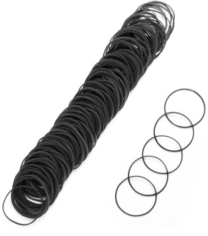 400 pezzi Elastici Nero in Gomma 38 * 1.4 Dimensioni Piccoli Elastici ufficio Allungabili Per Scuola Casa Forniture Per Ufficio Industriali Artigianato