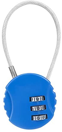 Mehrzweck Diebstahlsicherung Rücksetzbar Kombination Reise Kabelschloss für Fahrrad Roller Reißfestes Helmschloss Koffer Gepäck Schloss Code