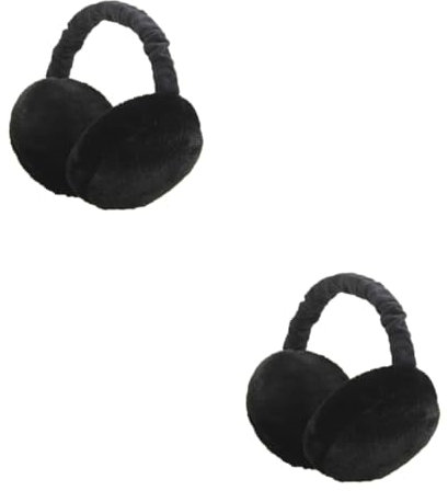 DEARMAMY 2stücke Faltbare Ohrenschützer Für Winter Verstellbare Ohrenwärmer Schwarz Für Outdoor-aktivitäten Skifahren Wandern Und Mehr Für Männer Und Frauen Zusammenklappbar Für