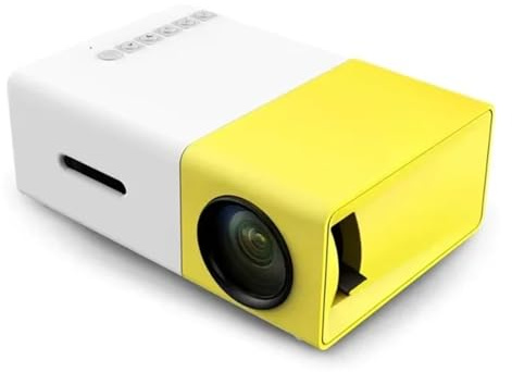 Miniproyector LED Yg300, Versión Mejorada, 1000 Lúmenes, 320x240P, Compatible con HDMI, Reproductor Multimedia De Audio USB For El Hogar(Yellow)