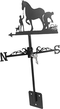 YARNOW 1ensemble Indicateur De Direction Vent Vintage Métal pour Jardin Décoration Extérieure avec Girouette pour Scène De Ferme Et Jardin