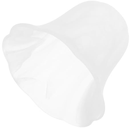HONITANO Abat-jour Verre Dépoli pour Lustre et Applique Murale Abat-jour Forme de Cloche Compatible Verre Nuageux Gravé Éclairage Doux et Remplaçable