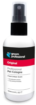 GROOM PROFESSIONAL Original Dog Cologne - Perfume Smelly Dogs - Contains Chamomile to Soothe the Skin - Fresh Scent - Perfect for Use Between Washes, 100ml