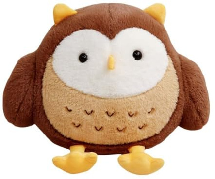 EPRHAY 30cm Superweicher Dicker Eule Plüschtier Niedliches Flauschiges Stofftier Mit Großen Runden Augen Kreatives Cartoon Eule Plüschtier Kuscheliger Begleiter