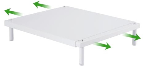 YUCHENGTECH Cubierta Protectora Cocina Gas Acero al Carbono | Cubre Encimera Gas Cubre Fogones Gas Cocina Cubierta Cocina Gas, 34 x 8 x 37-62 cm,Blanco