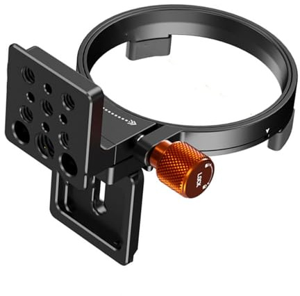 Collier de fixation rotatif pour trépied haute résistance pour monture DSLR assurant stabilité et flexibilité pour support d'objectif DSLR