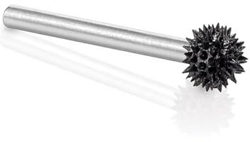 Kutzall Fraise Rotative à Sphere Extreme, Axe 1⁄8, Très Grossière - Accessoires de Travail du Bois pour Dremel, Foredom, Milwaukee Carbure de Tungstène Abrasif, 1⁄4 (6.3mm) Head Diamètre, SX-14-EC